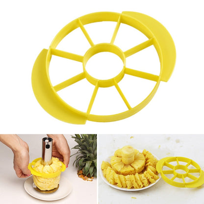 Stainless Steel Pineapple Peeler Slicers Fruit Cutter Kitchen Tools(Yellow handle) by bashfashion