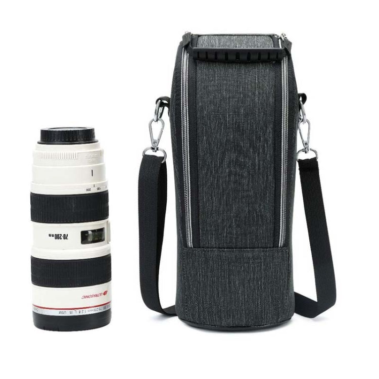 DULUDA 302 Breathable Waterproof And Shockproof Telephoto Camera Lens Bag(Gray Black) by DULUDA