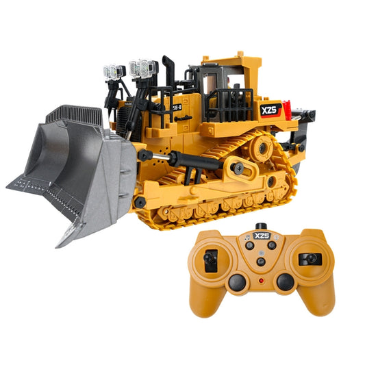 2.4G Remote Control Nine-Channel Crawler Heavy Bulldozer Children Remote Control Toy Alloy Excavator, Proportion: 1:24(1031 Alloy Version) by bashfashion