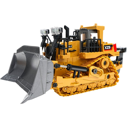 2.4G Remote Control Nine-Channel Crawler Heavy Bulldozer Children Remote Control Toy Alloy Excavator, Proportion: 1:24(1031 Alloy Version) by bashfashion