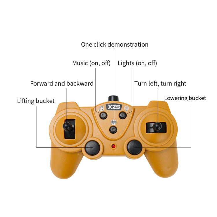 2.4G Remote Control Nine-Channel Crawler Heavy Bulldozer Children Remote Control Toy Alloy Excavator, Proportion: 1:24(1031 Alloy Version) by bashfashion