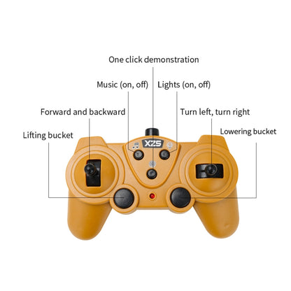 2.4G Remote Control Nine-Channel Crawler Heavy Bulldozer Children Remote Control Toy Alloy Excavator, Proportion: 1:24(1031 Alloy Version) by bashfashion