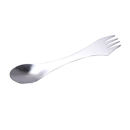 Stainless Steel Western Tableware Creative 3 In 1 Spoon Forked Tableware by bashfashion
