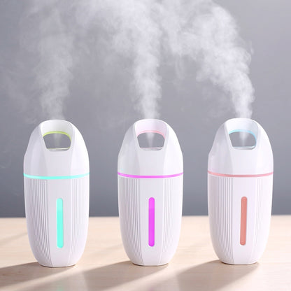 BD-MD1 Car Home USB Plug-In Air Purifier Colorful Lighting Humidifier(Pink) by bashfashion