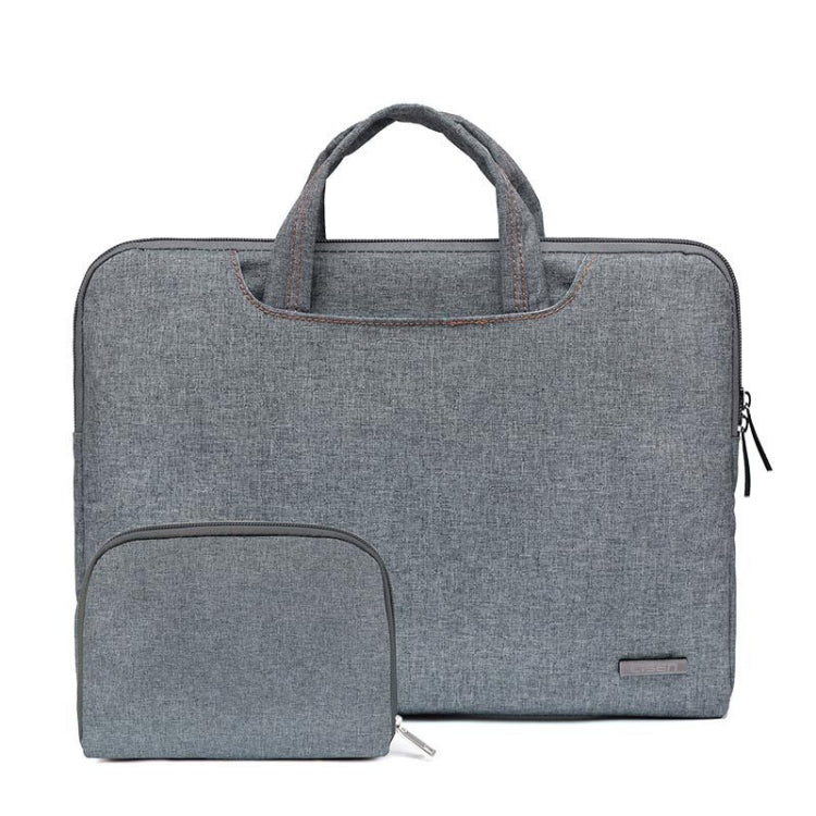 LiSEN LS-116 Simple Laptop Bag Business Laptop Liner Bag, Size: 13.3 inch(Snowflake Nylon Gray) by LiSEN