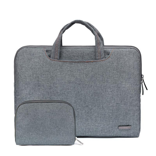 LiSEN LS-116 Simple Laptop Bag Business Laptop Liner Bag, Size: 15.6 inch(Snowflake Nylon Gray) by LiSEN