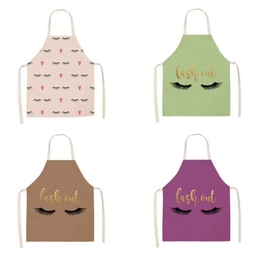 2 PCS Kitchen Linen Heart-Shaped Letters Fashion Sleeveless Apron, Specification: 45x56 cm(MeI6037) by bashfashion
