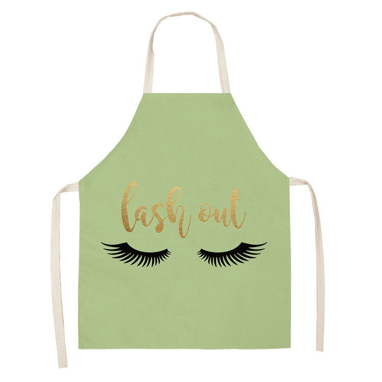 2 PCS Kitchen Linen Heart-Shaped Letters Fashion Sleeveless Apron, Specification: 45x56 cm(MeI6038) by bashfashion