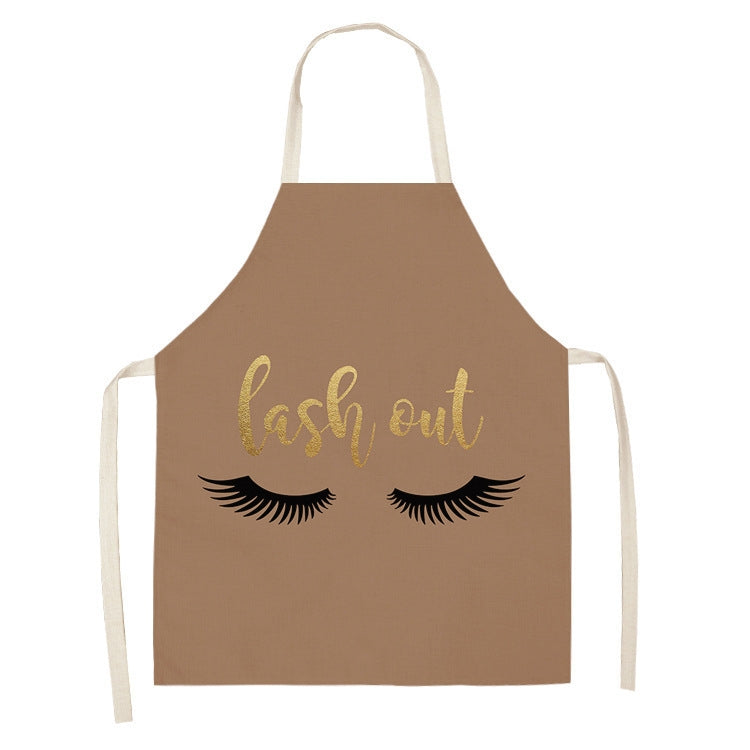 2 PCS Kitchen Linen Heart-Shaped Letters Fashion Sleeveless Apron, Specification: 45x56 cm(MeI6039) by bashfashion