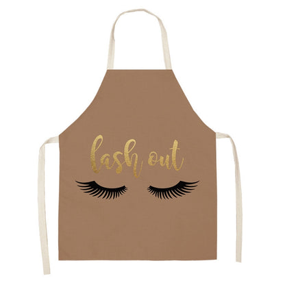 2 PCS Kitchen Linen Heart-Shaped Letters Fashion Sleeveless Apron, Specification: 45x56 cm(MeI6039) by bashfashion