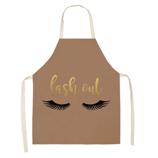 2 PCS Kitchen Linen Heart-Shaped Letters Fashion Sleeveless Apron, Specification: 45x56 cm(MeI6039) by bashfashion