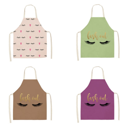 2 PCS Kitchen Linen Heart-Shaped Letters Fashion Sleeveless Apron, Specification: 45x56 cm(MeI6039) by bashfashion