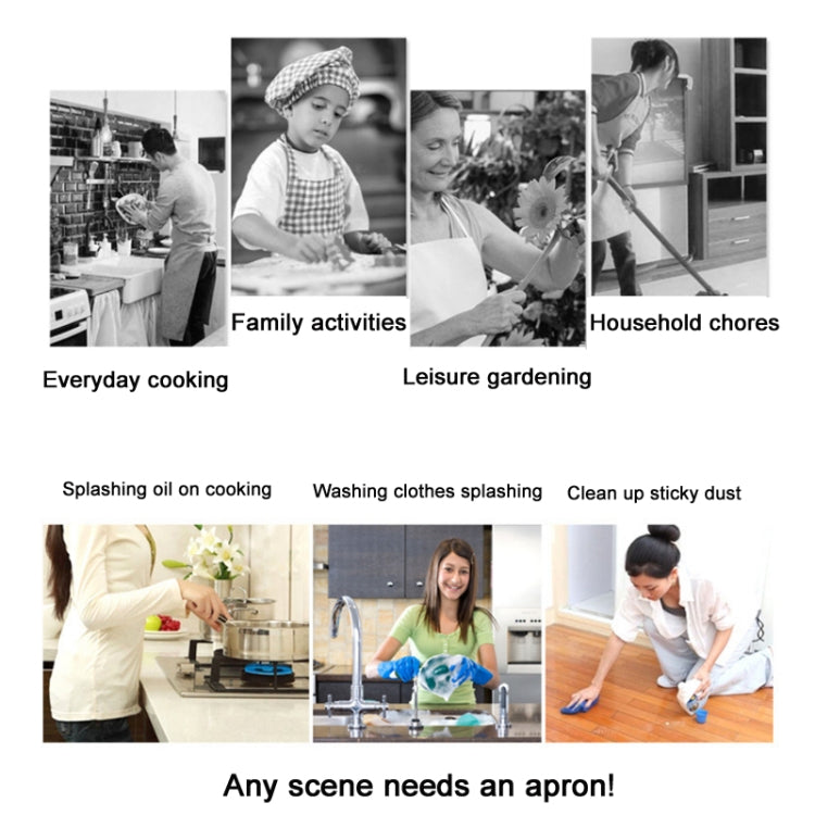 2 PCS Kitchen Linen Heart-Shaped Letters Fashion Sleeveless Apron, Specification: 45x56 cm(MeI6040) by bashfashion