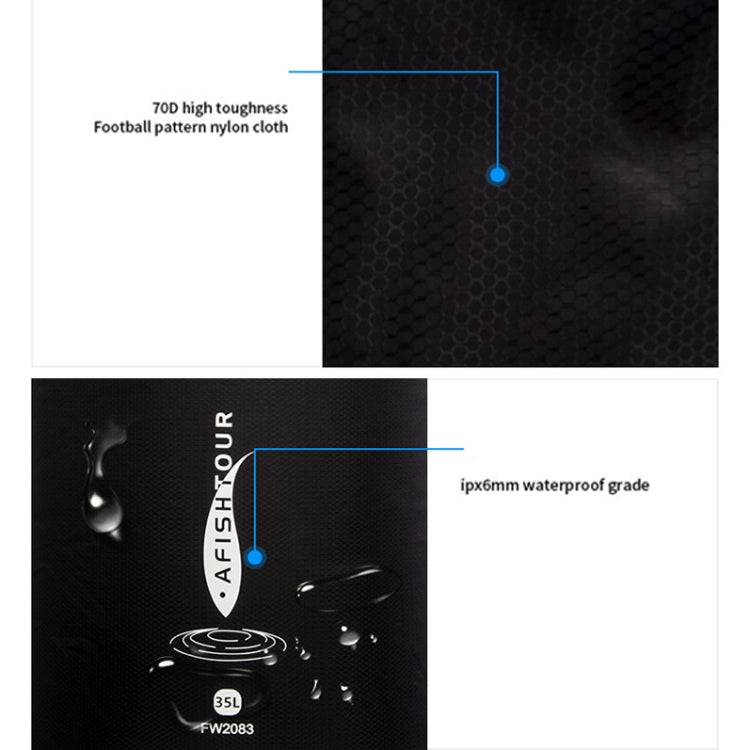 AFISHTOUR Outdoor Bunch Storage Bag Multi-Function Light Thin Waterproof Storage Bag, Size: 20L(Yellow) by bashfashion