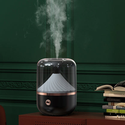 HX-930 Home Bedroom Round Mirror Essential Oil Aromatherapy Machine Ultrasonic Atomization Hydrating Spray Humidifier(Black) by bashfashion