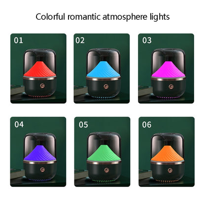 HX-930 Home Bedroom Round Mirror Essential Oil Aromatherapy Machine Ultrasonic Atomization Hydrating Spray Humidifier(Black) by bashfashion