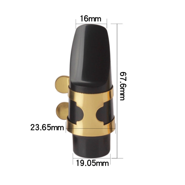 Saxophone Mouthpiece + Hat Clip Wind Instrument Accessories, Specification: Treble by bashfashion