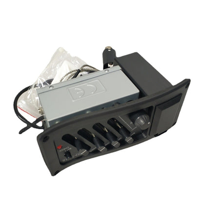 EQ-7545R Guitar Four-Band Equalizer EQ Wooden Guitar Modified Pickup Instrument Accessories(Black) by bashfashion
