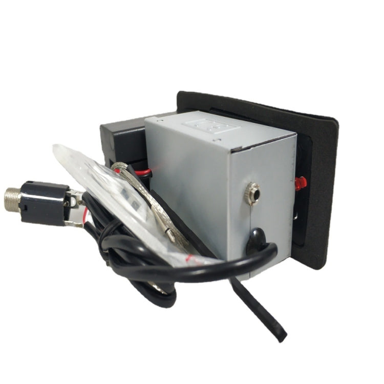 EQ-7545R Guitar Four-Band Equalizer EQ Wooden Guitar Modified Pickup Instrument Accessories(Black) by bashfashion