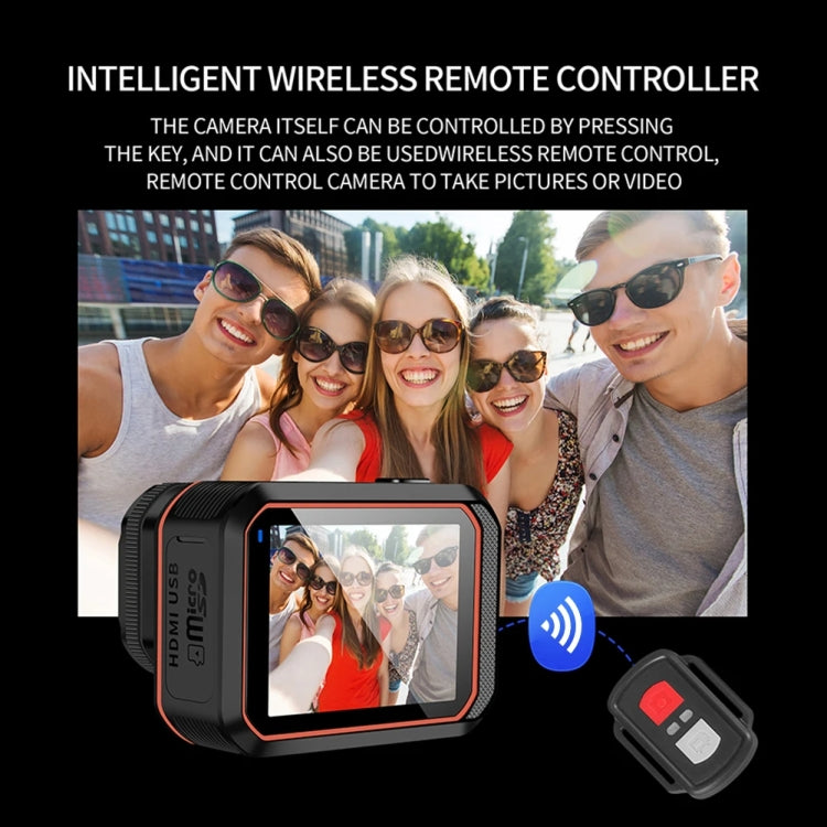 SC002-12 4K Outdoor Sports Camera WiFi Diving Waterproof Mini Camera(Black) by bashfashion
