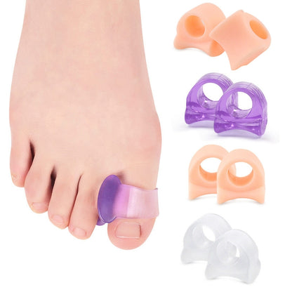 10 Pairs Great Toe Orthosis Separator Soft and Comfortable Toe Care Cover, Size: M(Transparent Purple) by bashfashion