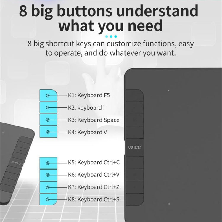 VEIKK VK1060 Hand-Painted Tablet Electronic Painting Board Can Be Connected To Mobile Phone by VEIKK