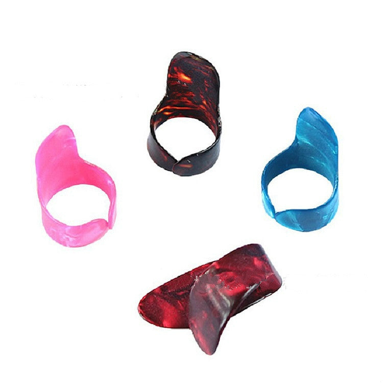 M02219 4 in 1 Plexiglass Slid Bar + Stainless Steel Slid Bar + Celluloid Guitar Finger Pick + Plastic Box Set by bashfashion