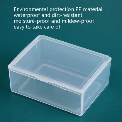 30 PCS Rectangular Transparent Plastic Box PP Universal Box Parts Hardware Tool Storage Box by bashfashion