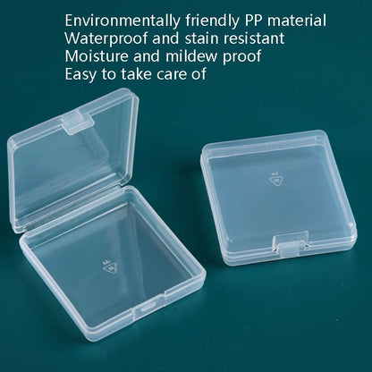 20 PCS With Cover Transparent PP Plastic Box Parts Jewelry Storage Box by bashfashion