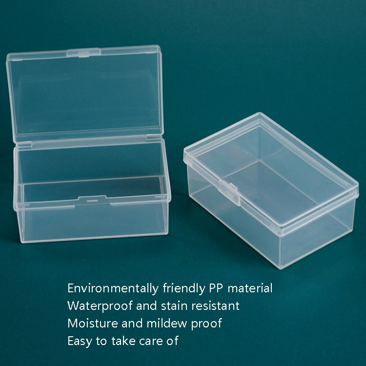20 PCS Rectangular Transparent Storage Box Plastic Universal Packaging Box With Cover Parts Accessories Storage Box by bashfashion