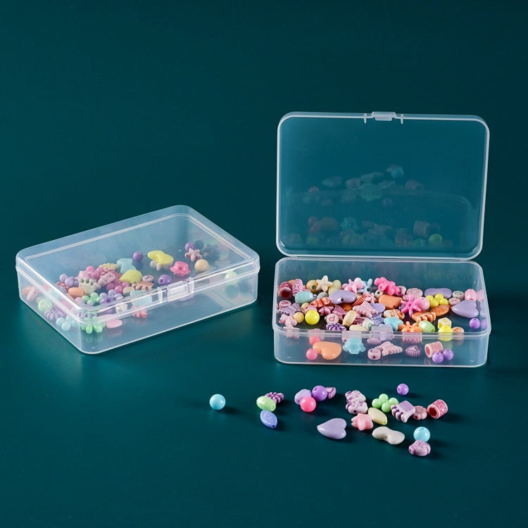 10 PCS Rectangular PP Plastic Box Transparent Packaging Box With Cover Plastic Parts Hardware Tool Storage Box by bashfashion