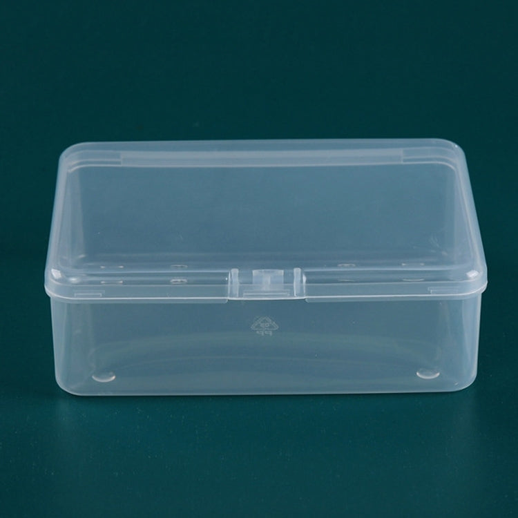 PP Rectangular Transparent Plastic Box Flip Cover Parts Hardware Tool Storage Box by bashfashion