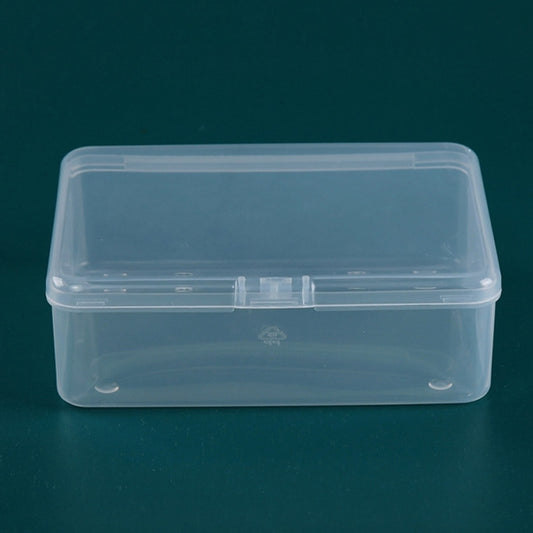 PP Rectangular Transparent Plastic Box Flip Cover Parts Hardware Tool Storage Box by bashfashion