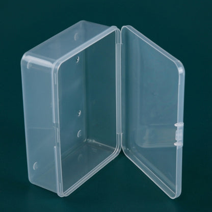 PP Rectangular Transparent Plastic Box Flip Cover Parts Hardware Tool Storage Box by bashfashion