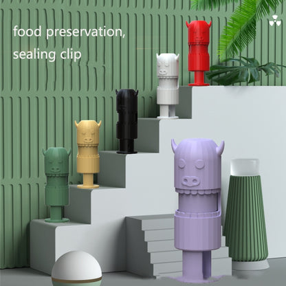 10 PCS H011 Food Preservation And Moisture-Proof Sealing Elastic Clip Snack Food Sealing Clip(Purple) by bashfashion