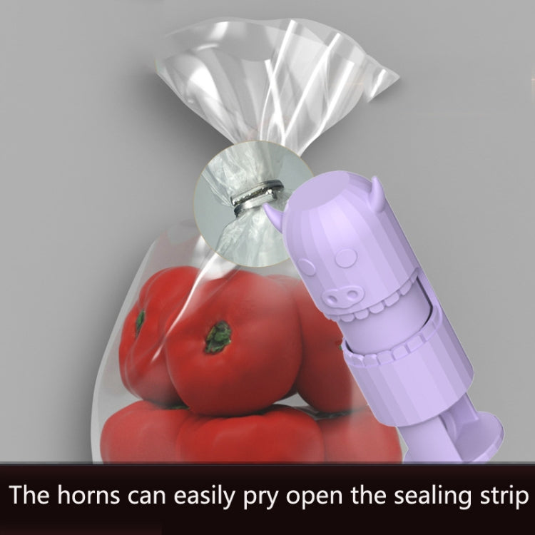 10 PCS H011 Food Preservation And Moisture-Proof Sealing Elastic Clip Snack Food Sealing Clip(Purple) by bashfashion