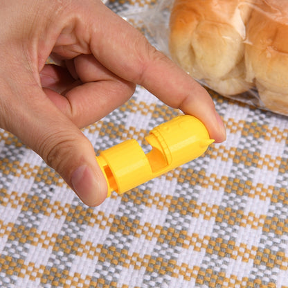 10 PCS H011 Food Preservation And Moisture-Proof Sealing Elastic Clip Snack Food Sealing Clip(White) by bashfashion