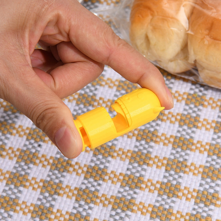 10 PCS H011 Food Preservation And Moisture-Proof Sealing Elastic Clip Snack Food Sealing Clip(Yellow) by bashfashion