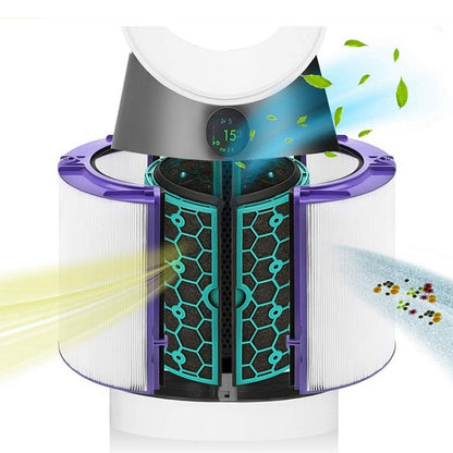 Air Purifier Filter Accessories For Dyson TP04 / DP04 / HP04，Specification： 1 set Filter + 1 Set Activated Carbon by bashfashion