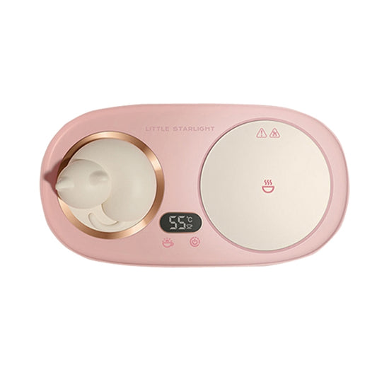 Household Smart Thermal InsulationTemperature Coaster Desktop Bedroom Office Heating Warming Coaster, US Plug(Pink) by bashfashion