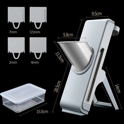 Hand Cutting Cutter Kitchen Lever Slicer Pressing Grater(Simple Gray) by bashfashion