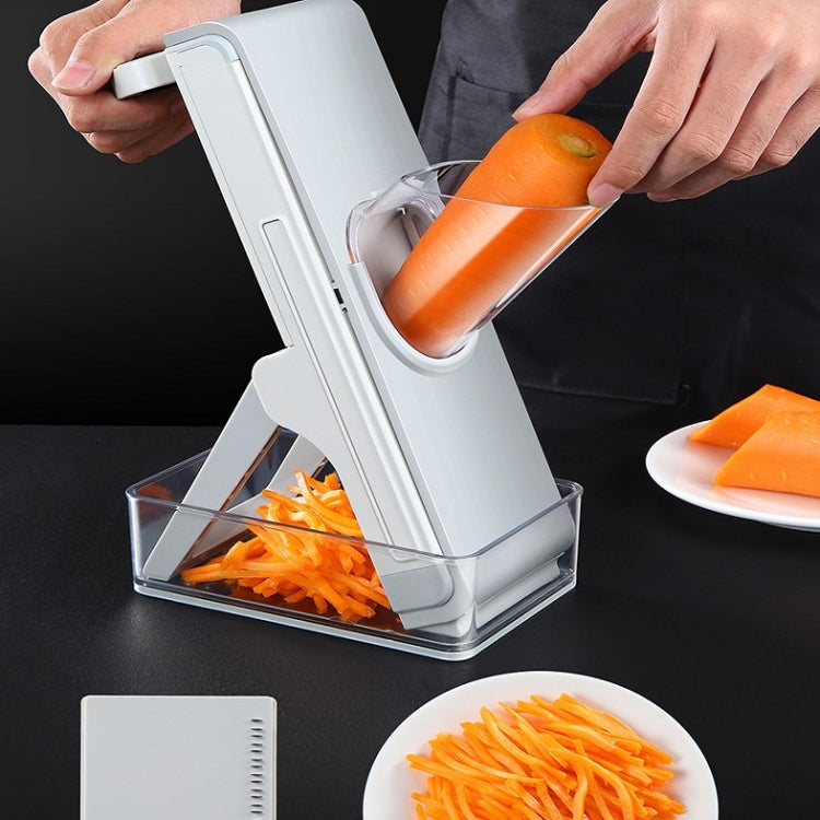 Hand Cutting Cutter Kitchen Lever Slicer Pressing Grater(Simple Gray) by bashfashion