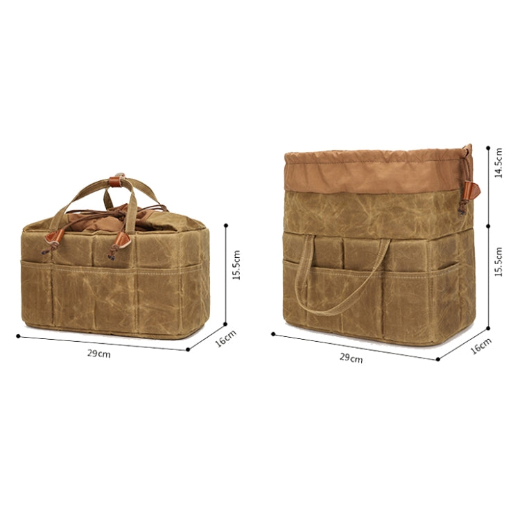 K707 Portable SLR Lens Liner Bag Camera Storage Bag(Khaki) by bashfashion