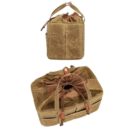 K707 Portable SLR Lens Liner Bag Camera Storage Bag(Khaki) by bashfashion