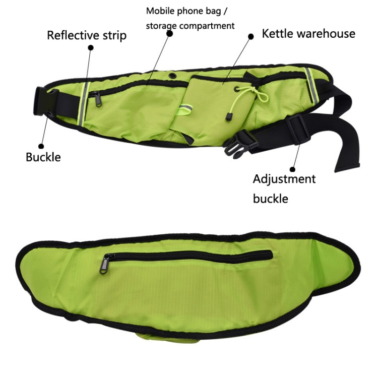 Outdoor Sports Water Bottle Waist Bag Multifunctional Fitness Running Mobile Phone Invisible Waist Bag(Army Green) by bashfashion