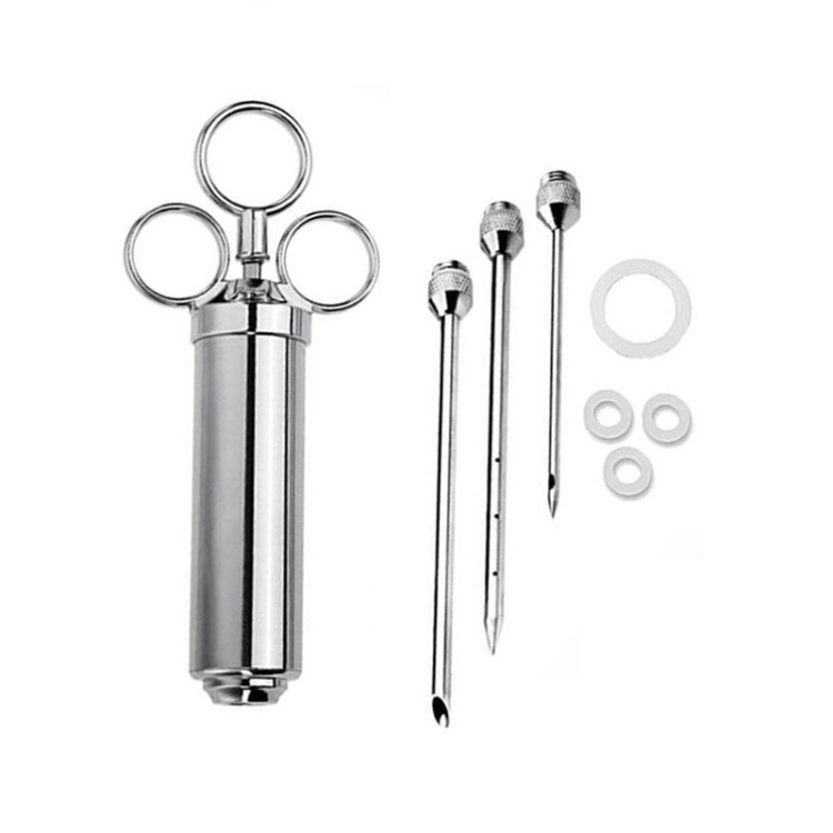 8 in 1 Stainless Steel Seasoning Turkey Syringe Kitchen Seasoning Syringe by bashfashion