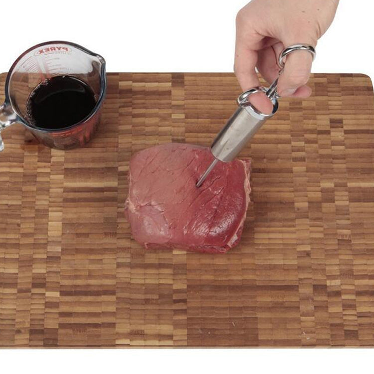 9 in 1 Stainless Steel Seasoning Turkey Syringe Kitchen Seasoning Syringe by bashfashion