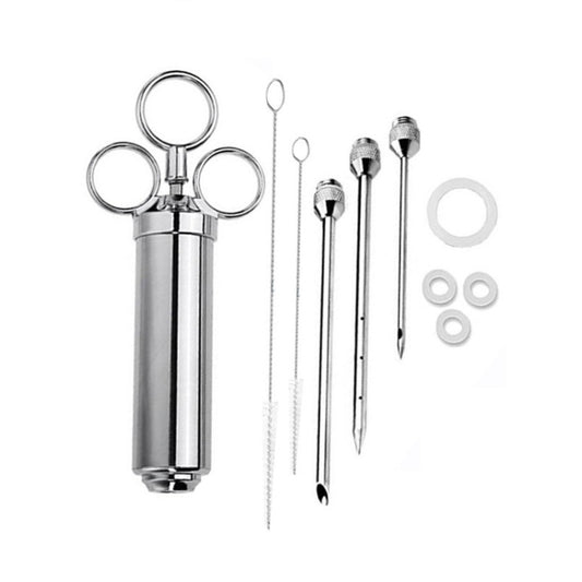 10 in 1 Stainless Steel Seasoning Turkey Syringe Kitchen Seasoning Syringe by bashfashion