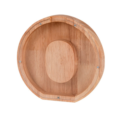 Wooden English Alphabet Piggy Bank Transparent Acrylic Piggy Bank(O) by bashfashion