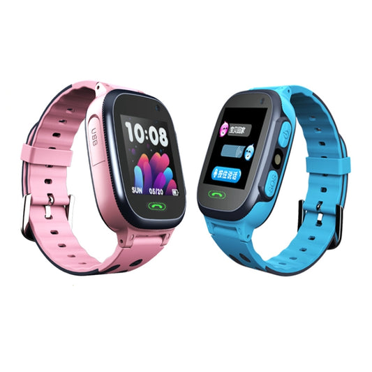 A111-Z1 Children Smart Positioning Plug-In Cartoon Call For Help Multi-Function Watch Phone(Pink) by bashfashion